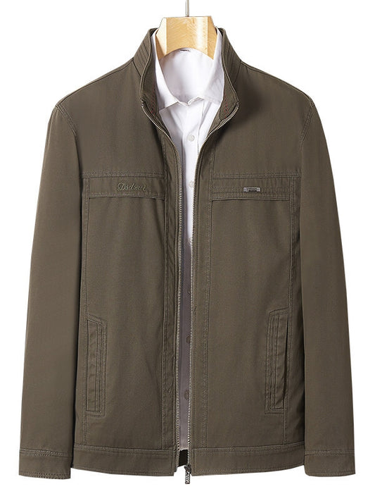 Men’s Classic Stand-Collar Full-Zip Jacket ✨