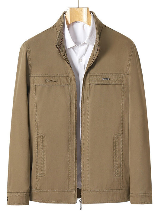 Men’s Classic Stand-Collar Full-Zip Jacket ✨