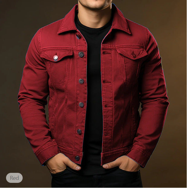 🌈 2026 New Solid-Colour Denim Jacket