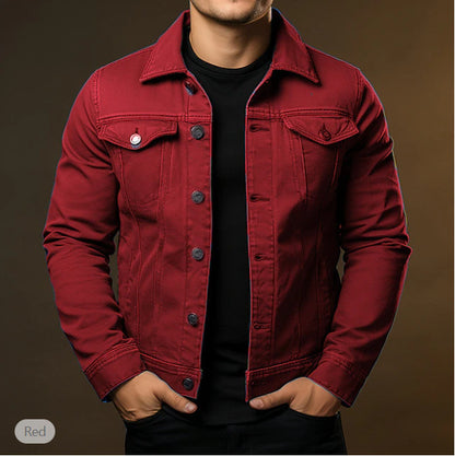 🌈 2026 New Solid-Colour Denim Jacket