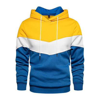 🌈 Men’s Color-Block Chevron Hoodie