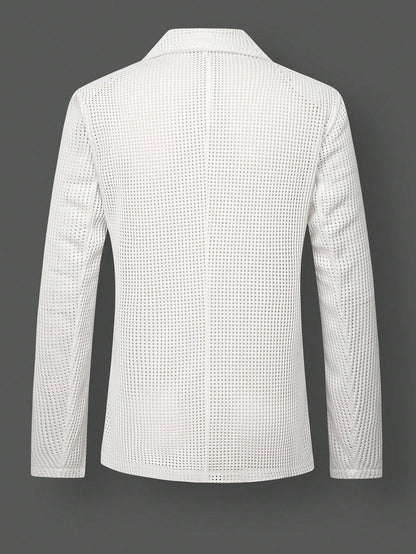 Men’s Perforated Mesh Blazer 🐻