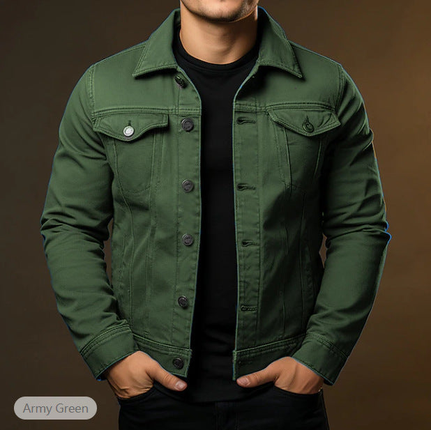 🌈 2026 New Solid-Colour Denim Jacket