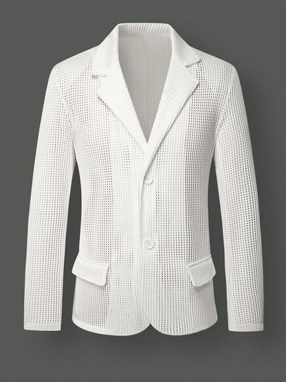 Men’s Perforated Mesh Blazer 🐻