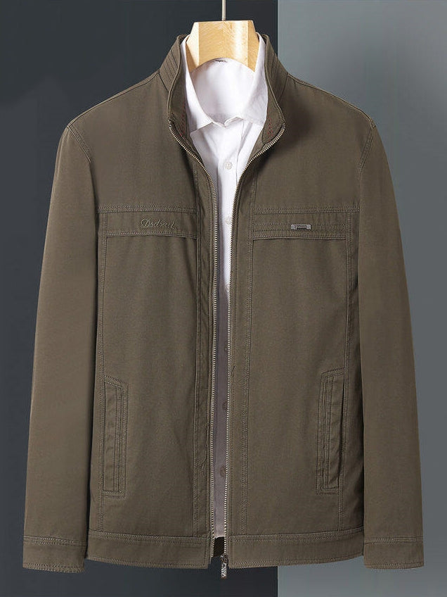 Men’s Classic Stand-Collar Full-Zip Jacket ✨