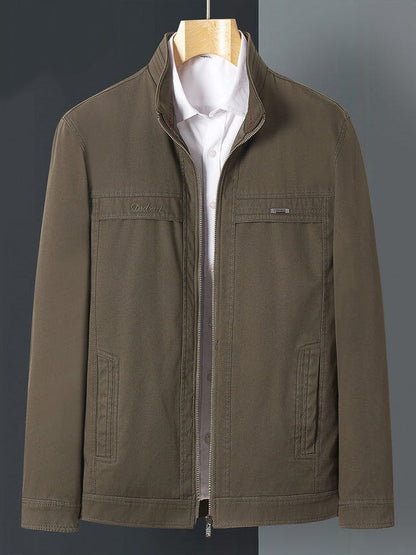 Men’s Classic Stand-Collar Full-Zip Jacket ✨