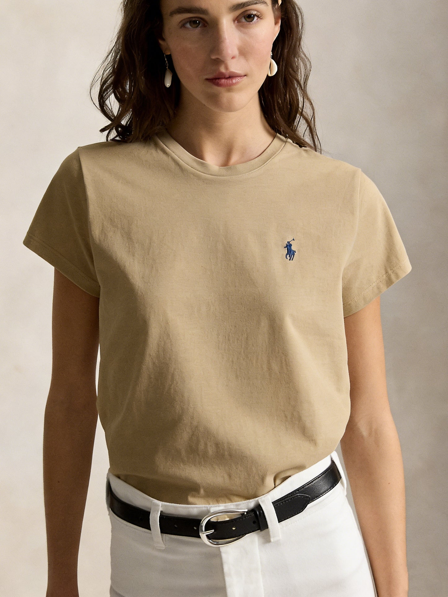 Women's Classic Embroidered Cotton Jersey T-Shirt