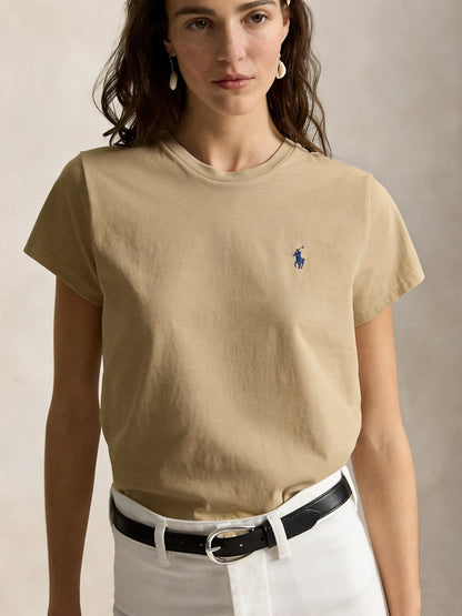 Women's Classic Embroidered Cotton Jersey T-Shirt