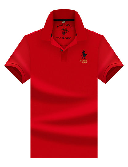 Business-Casual Mercerized Cotton Polo Shirt
