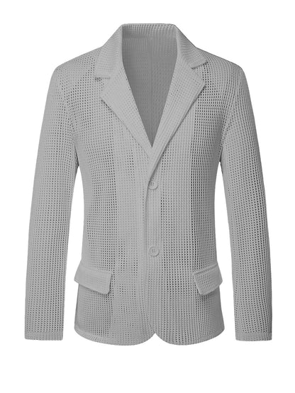 Men’s Perforated Mesh Blazer 🐻