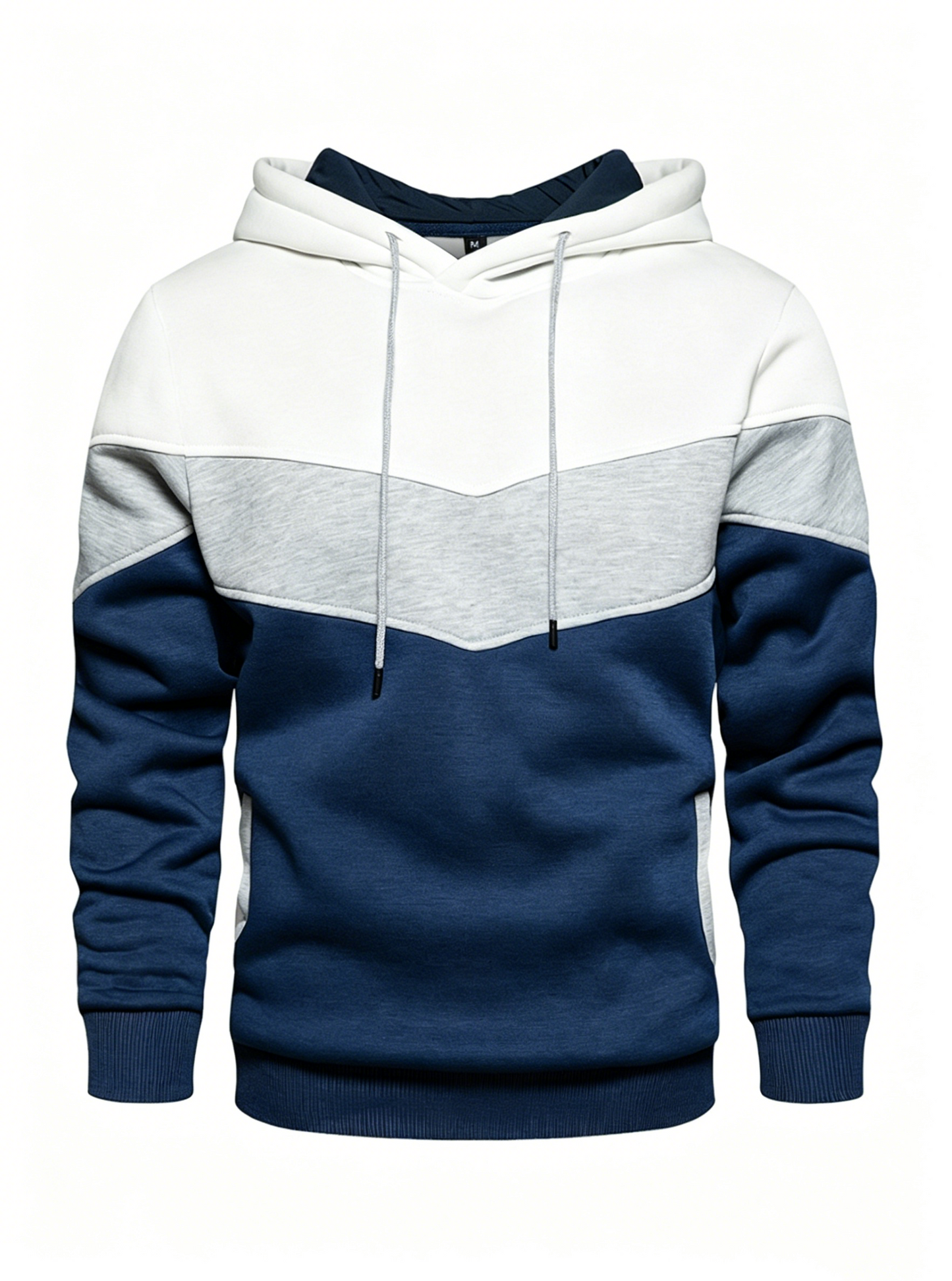 🌈 Men’s Color-Block Chevron Hoodie