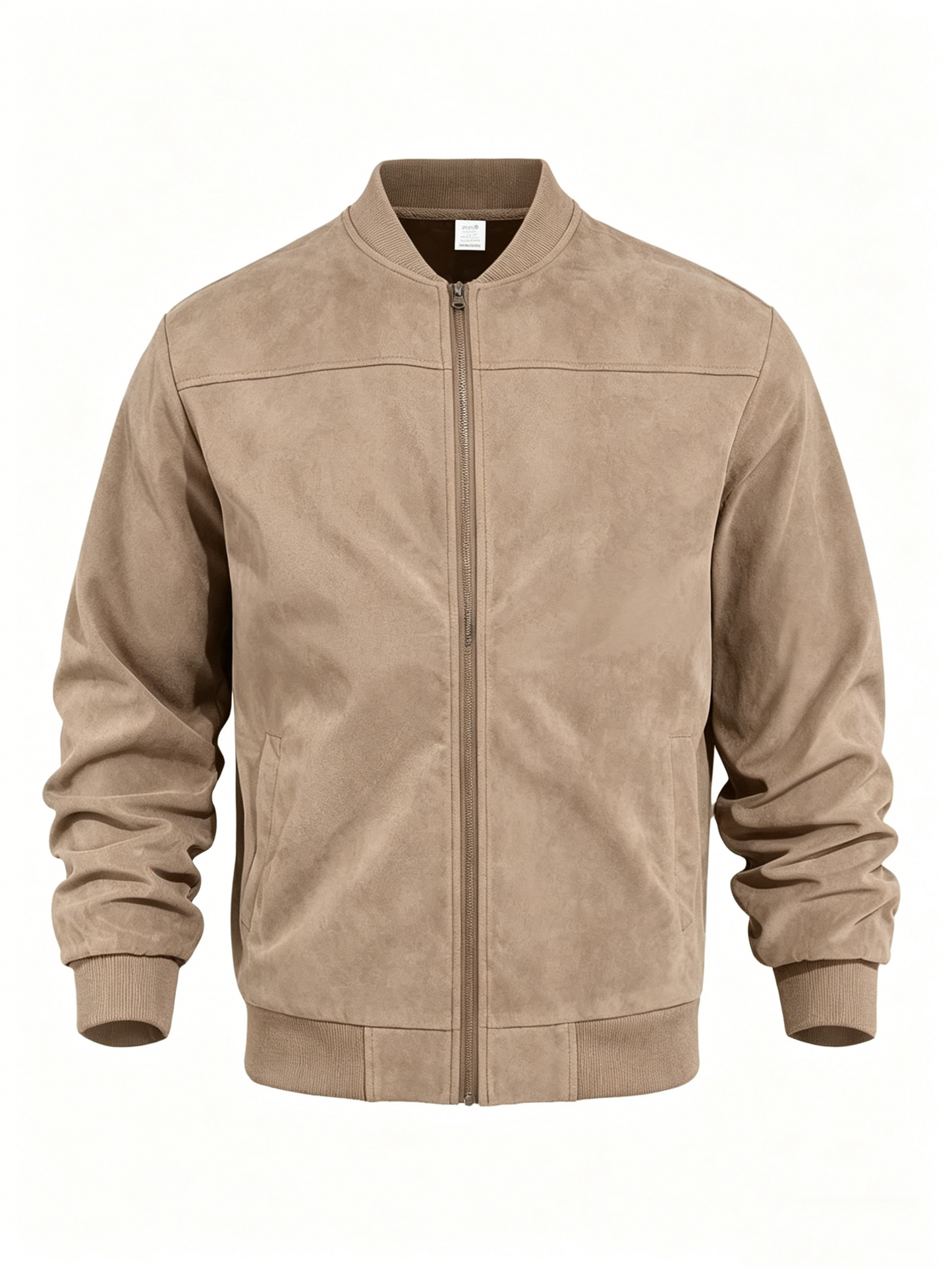 Men’s Suede-Look Bomber Jacket 🌻