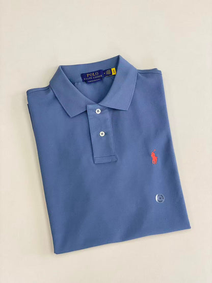 Men’s Classic Embroidered Pony Pique Polo Shirt