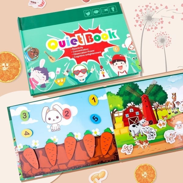 (🎁Last Day 49% OFF) 🔥 Keep Your Kids Away From Electronics - Early Education Enlightenment Quiet Sticker Toy