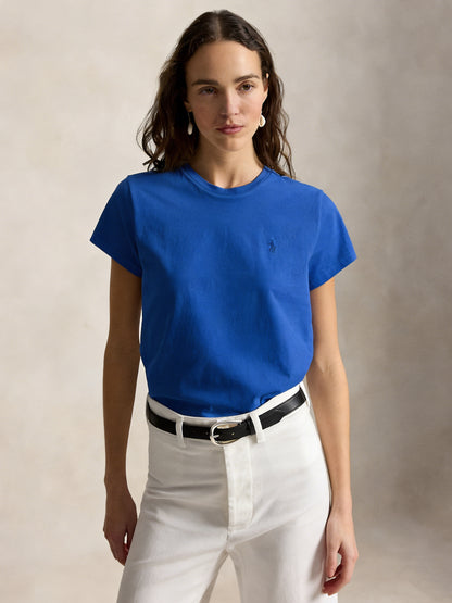 Women's Classic Embroidered Cotton Jersey T-Shirt