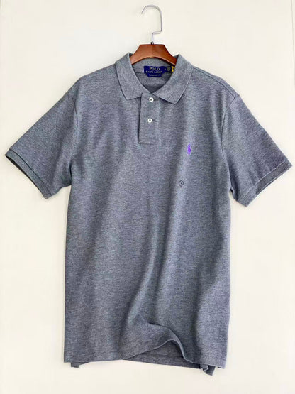 Men’s Classic Embroidered Pony Pique Polo Shirt