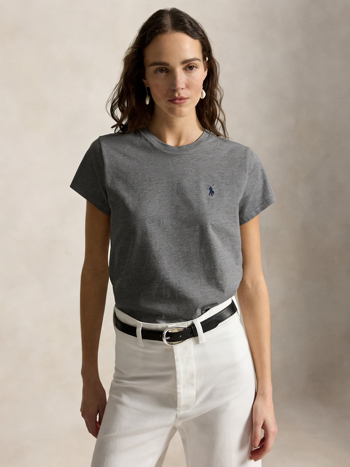 Women's Classic Embroidered Cotton Jersey T-Shirt