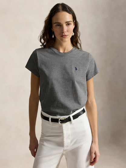Women's Classic Embroidered Cotton Jersey T-Shirt