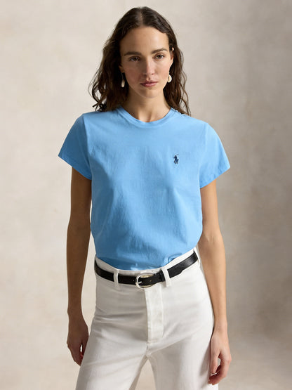 Women's Classic Embroidered Cotton Jersey T-Shirt