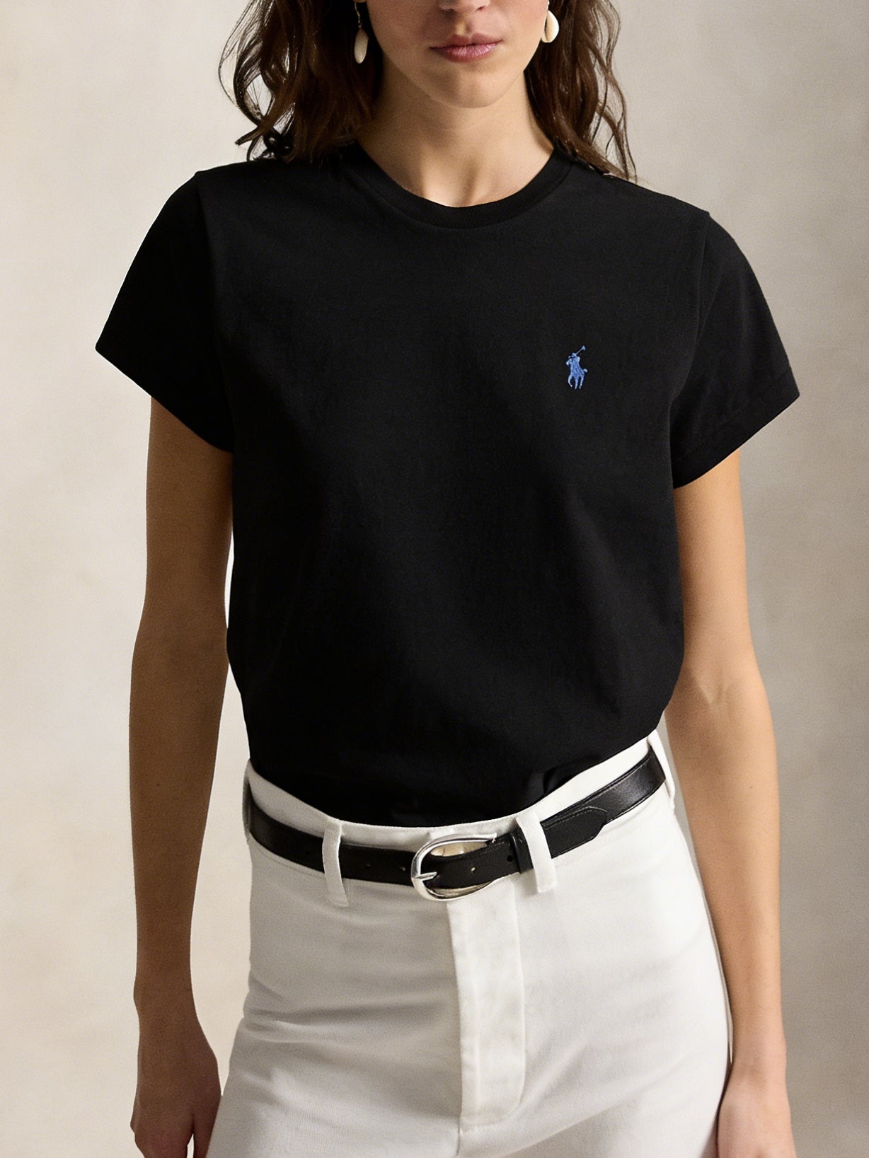 Women's Classic Embroidered Cotton Jersey T-Shirt
