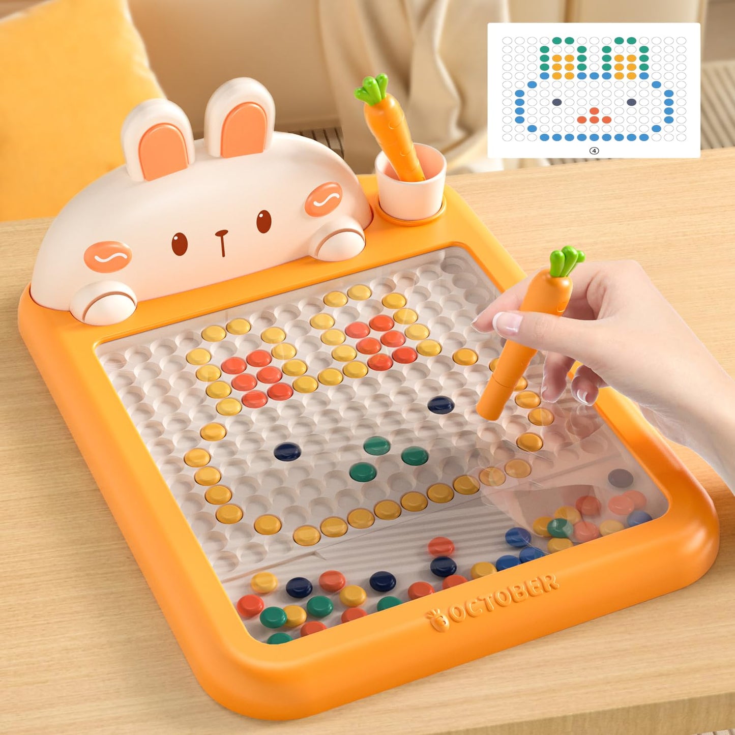 💝 Educational Toys 💝 Fun Dot Art Magnetic Bead Drawing Board 🎨