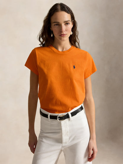 Women's Classic Embroidered Cotton Jersey T-Shirt