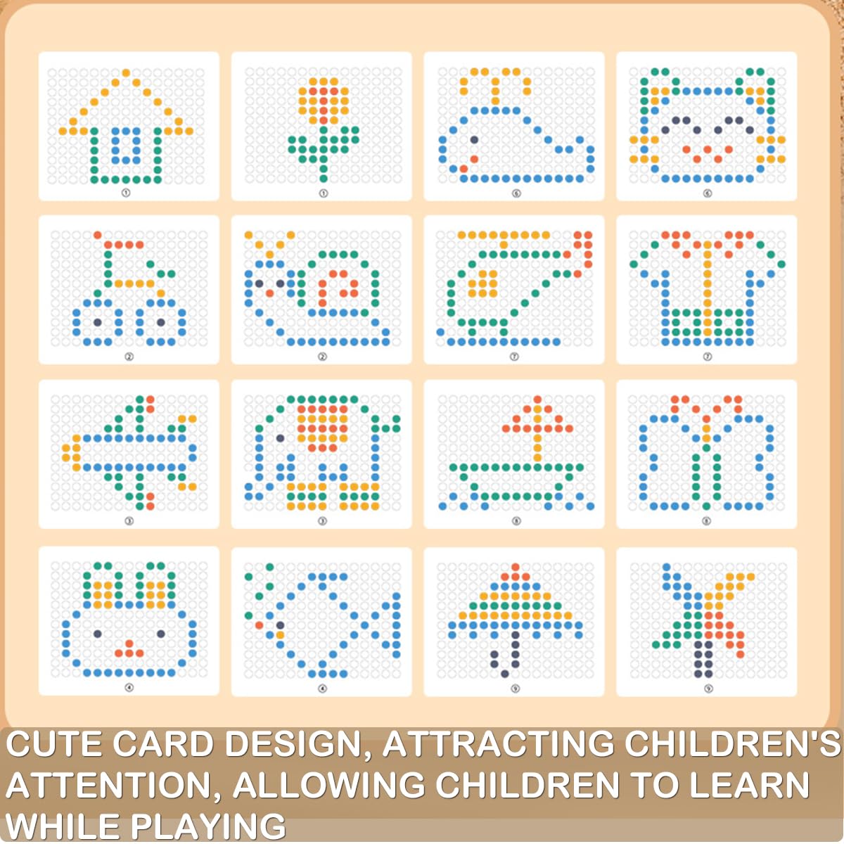 💝 Educational Toys 💝 Fun Dot Art Magnetic Bead Drawing Board 🎨