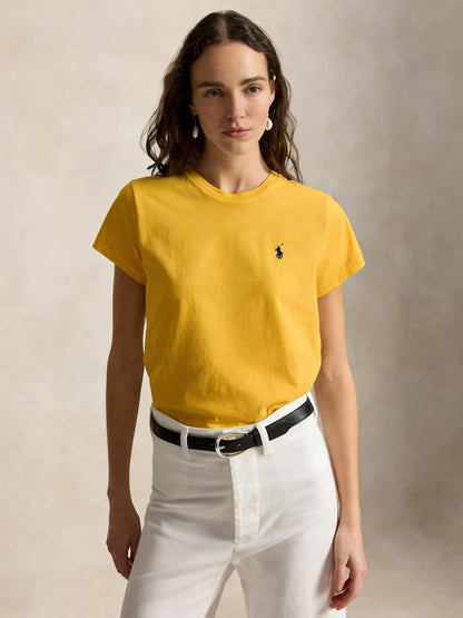 Women's Classic Embroidered Cotton Jersey T-Shirt