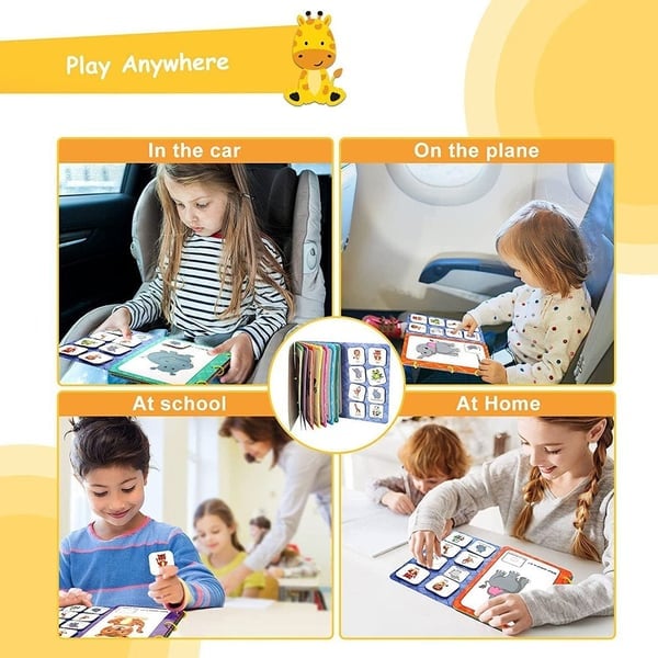 (🎁Last Day 49% OFF) 🔥 Keep Your Kids Away From Electronics - Early Education Enlightenment Quiet Sticker Toy