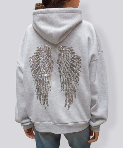 Angel Wings 👼 Casual Sportswear 💖 Fashionable Hoodie Set 🔥