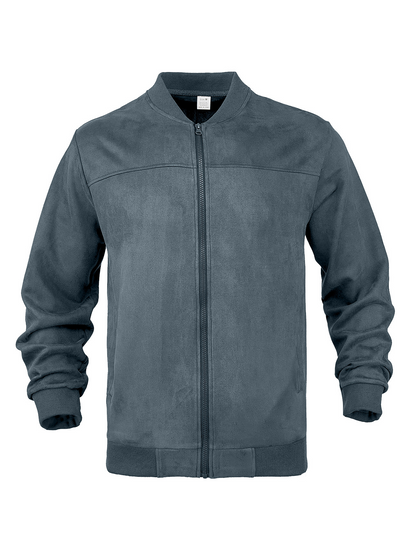 Men’s Suede-Look Bomber Jacket 🌻