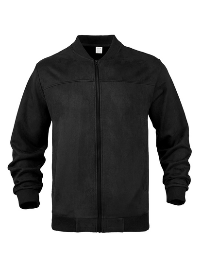 Men’s Suede-Look Bomber Jacket 🌻