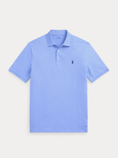 Classic Stand-Collar Button-Down Short-Sleeve Shirt