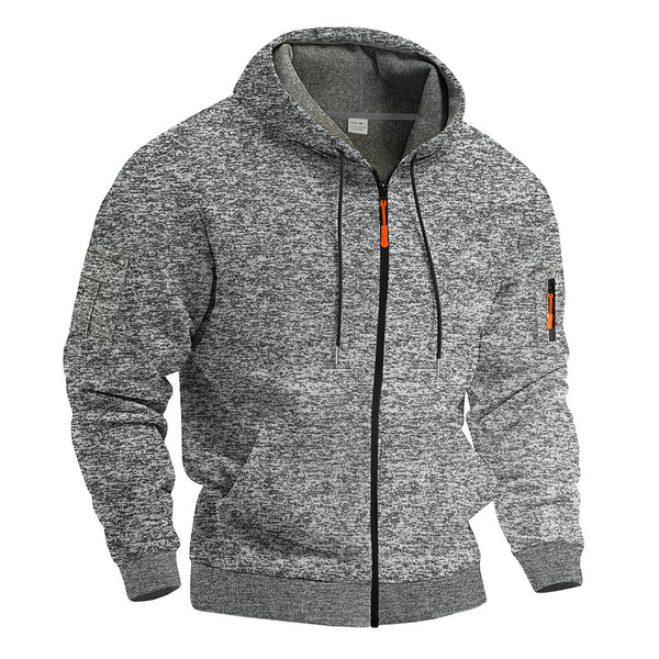 Zipper-Trimmed ⛓ Trendy Sports Hoodie