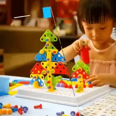 💝 Children's Educational Toy 💝 Creative Mosaic Drill Set