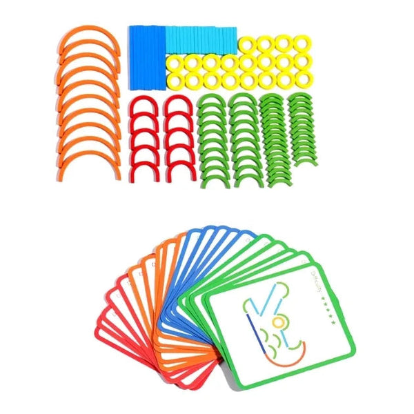 🌈 Little Genius Wooden Puzzle Playset